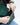 Handmade leather crossbody bag for men – Anthony model, green, inside