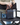 Handmade leather crossbody bag for men – Denver model, blue, back view