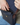 Handmade leather crossbody bag for men – Denver model, blue, interior