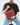 Handmade leather crossbody messenger bag for men – Base model, cognac, back view