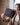 Handmade unisex leather fanny pack Moon – chocolate, front view