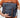 Handmade leather crossbody messenger bag for men β Harrison model, blue, front view