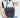 Handmade leather crossbody bag for men β Polo model, black, front view