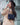 Handmade small leather crossbody bag for women – Olivia model, blue, front view