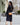 Handmade small leather crossbody bag for women – Olivia model, camel, on woman