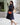 Handmade small leather crossbody bag for women – Olivia model, cognac, on woman