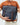 Handmade leather crossbody messenger bag for men – Harrison model, blue, front view